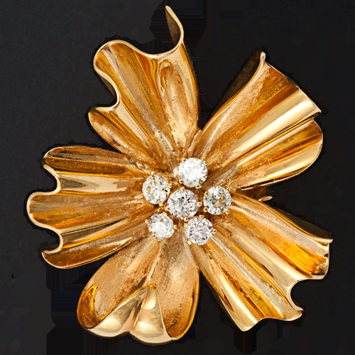  Zdjęcie z Galerii BiżuBizarre: Pierścionek-kwiat z brylantami 