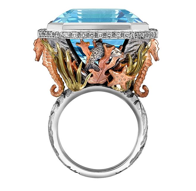  Inspirowany magicznym podwodnym światem, pierścień morski Theo Fennell