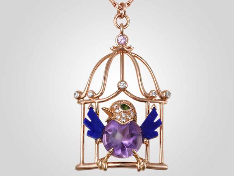 Cartier reinvents their iconic bird pendant in a colorful new avatar